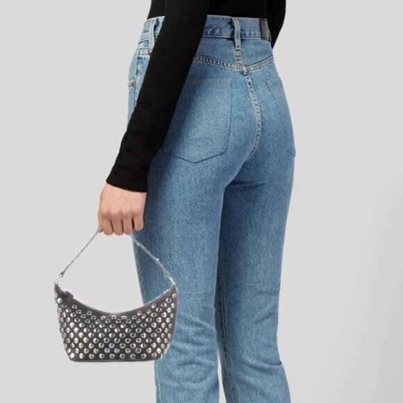 Rare Prada Vintage Antic Stud-Embellished Pochette - Picture 2 of 11